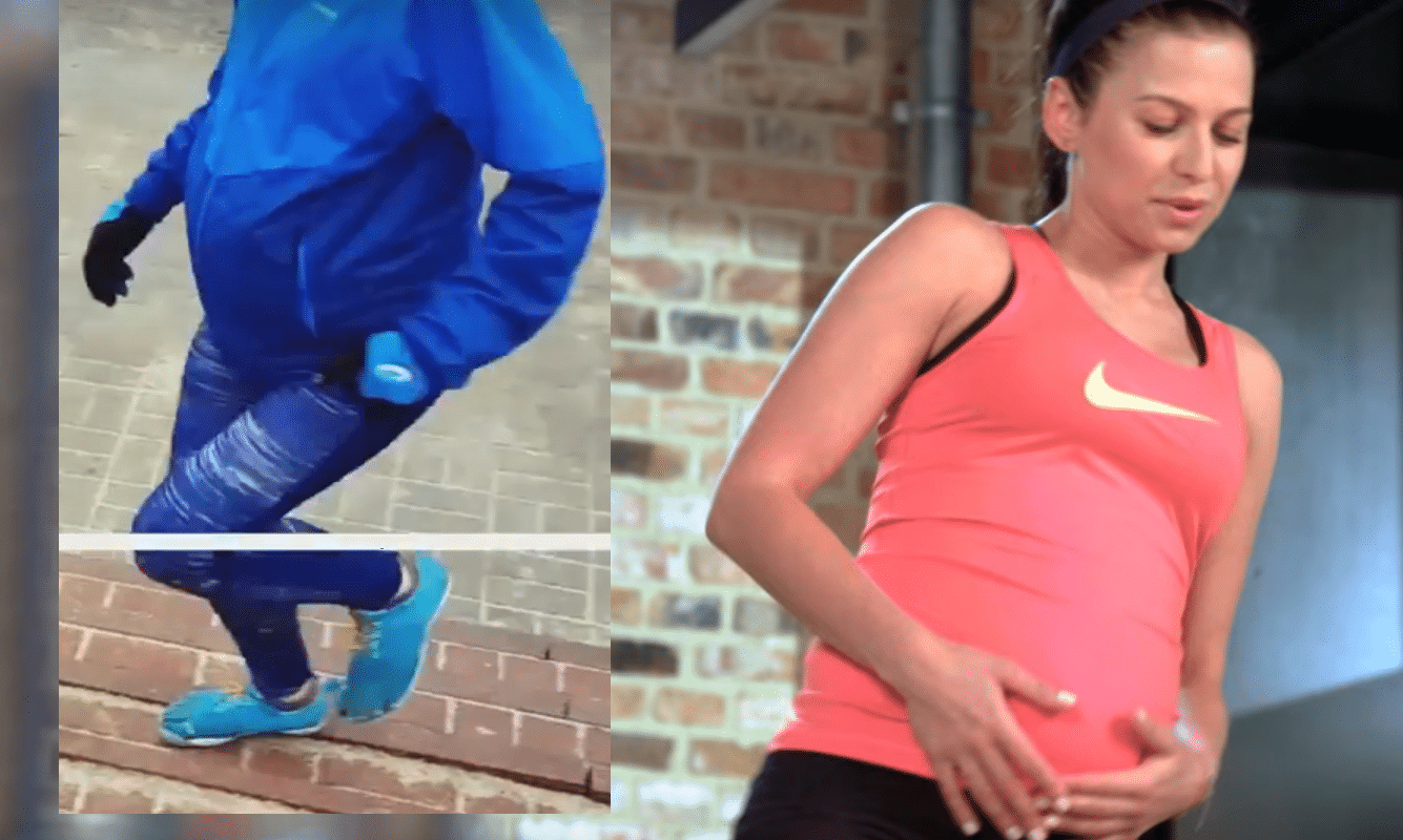 Lewandowska w ciązy, sport w ciąży, bieganie w 9 miesiącu