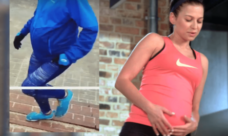 Lewandowska w ciązy, sport w ciąży, bieganie w 9 miesiącu