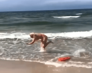 Katarzyna Bujakiewicz upadek na plaży