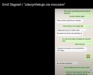 Emil Stępień, sms, wiadomości