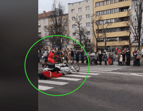 Dramat w Gdyni. Rajd Mikołajów zakończył się wypadkiem! (VIDEO)