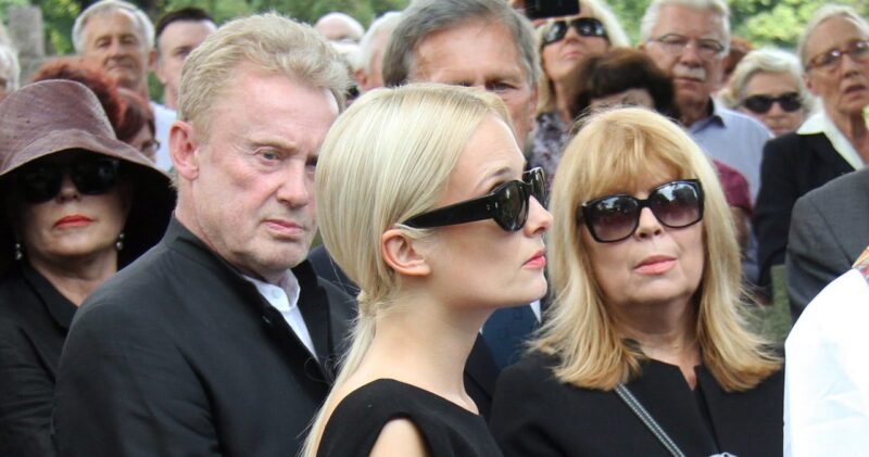 weronika olbrychska na pogrzebie